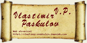 Vlastimir Paskulov vizit kartica